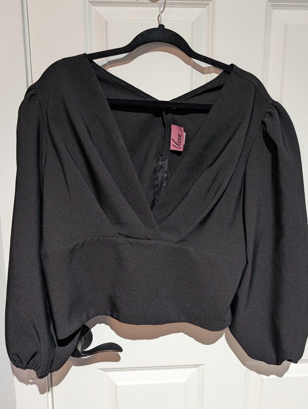 vixen 3x bkack bawdy blouse pinup retro vintage